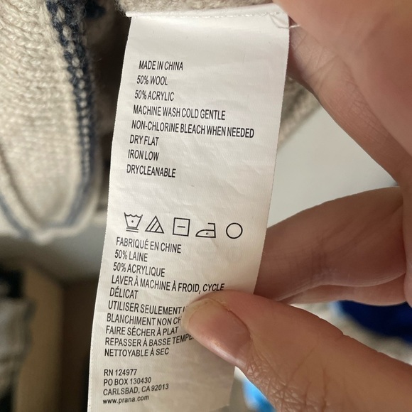 PrAna Funen Loop Wool Blend Sweater Tunic Size Small - Picture 8 of 10